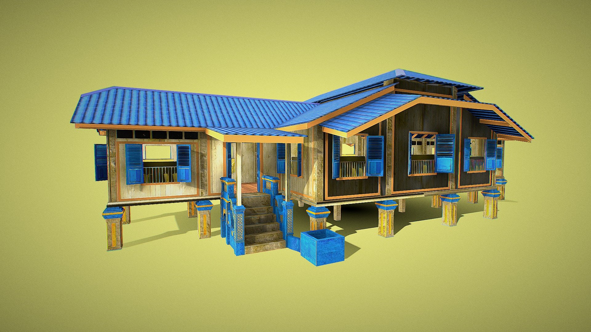 Rumah Singgah Tuan Kadi 3d model