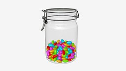 Jar with jelly beans 01