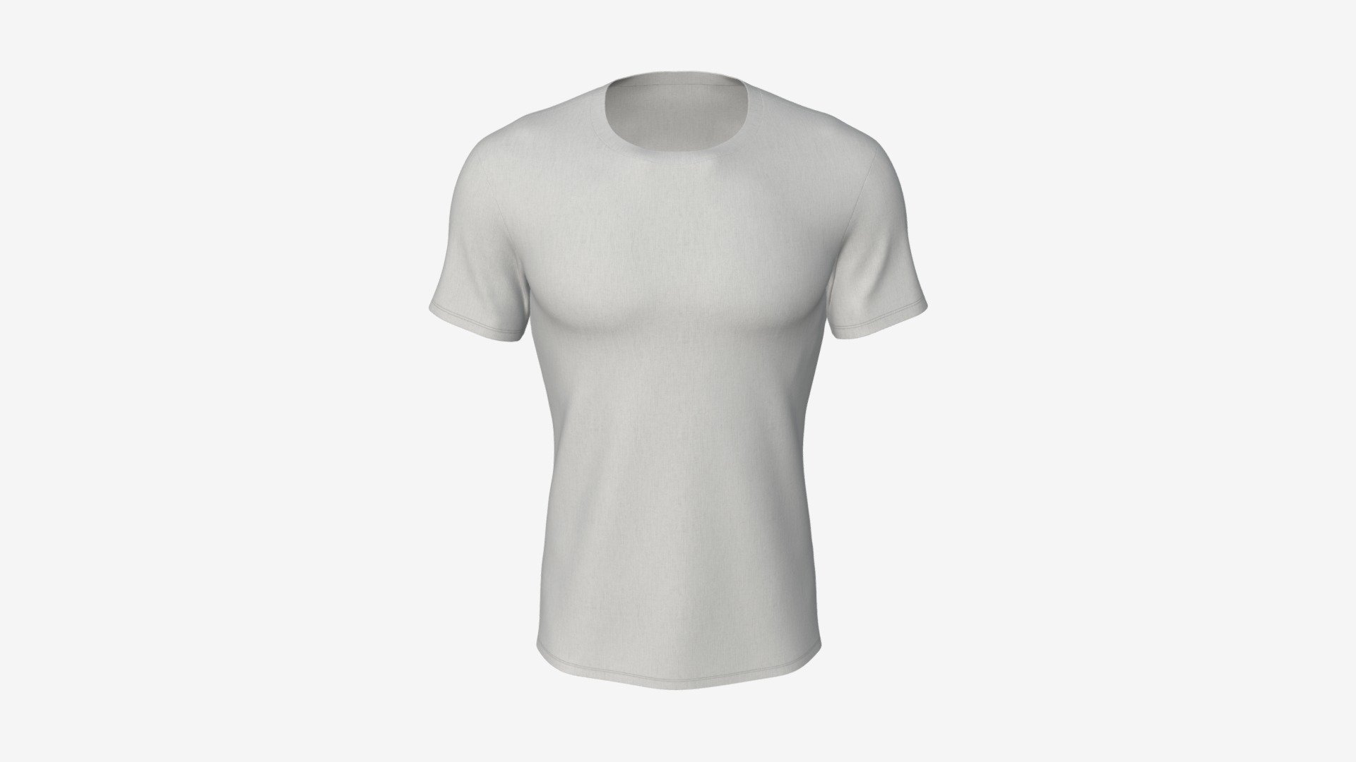 Mens short sleeve t-shirt 01 3d model