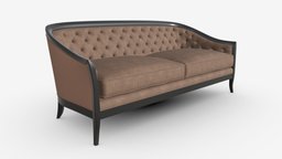 Cabriole style sofa 01