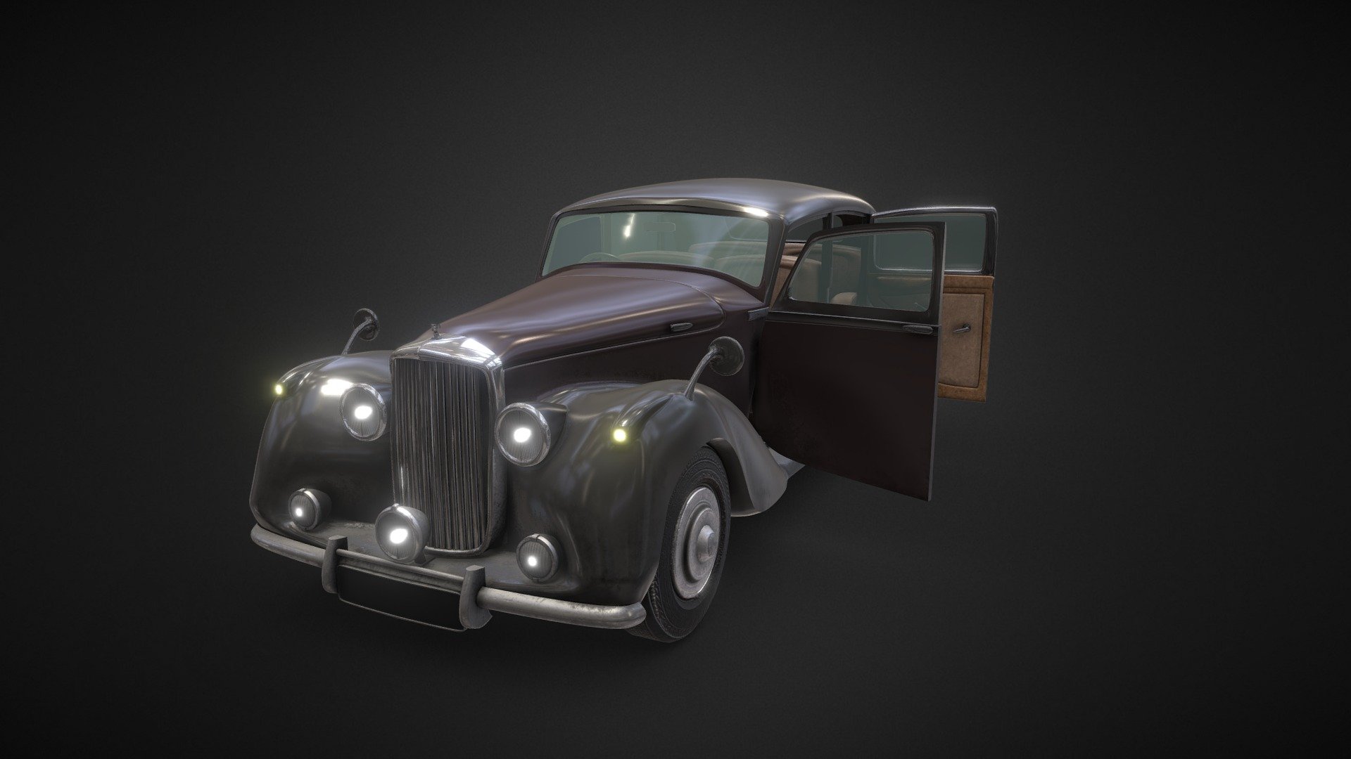 Bentley Mark VI car 3d model