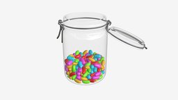 Jar with jelly beans 02