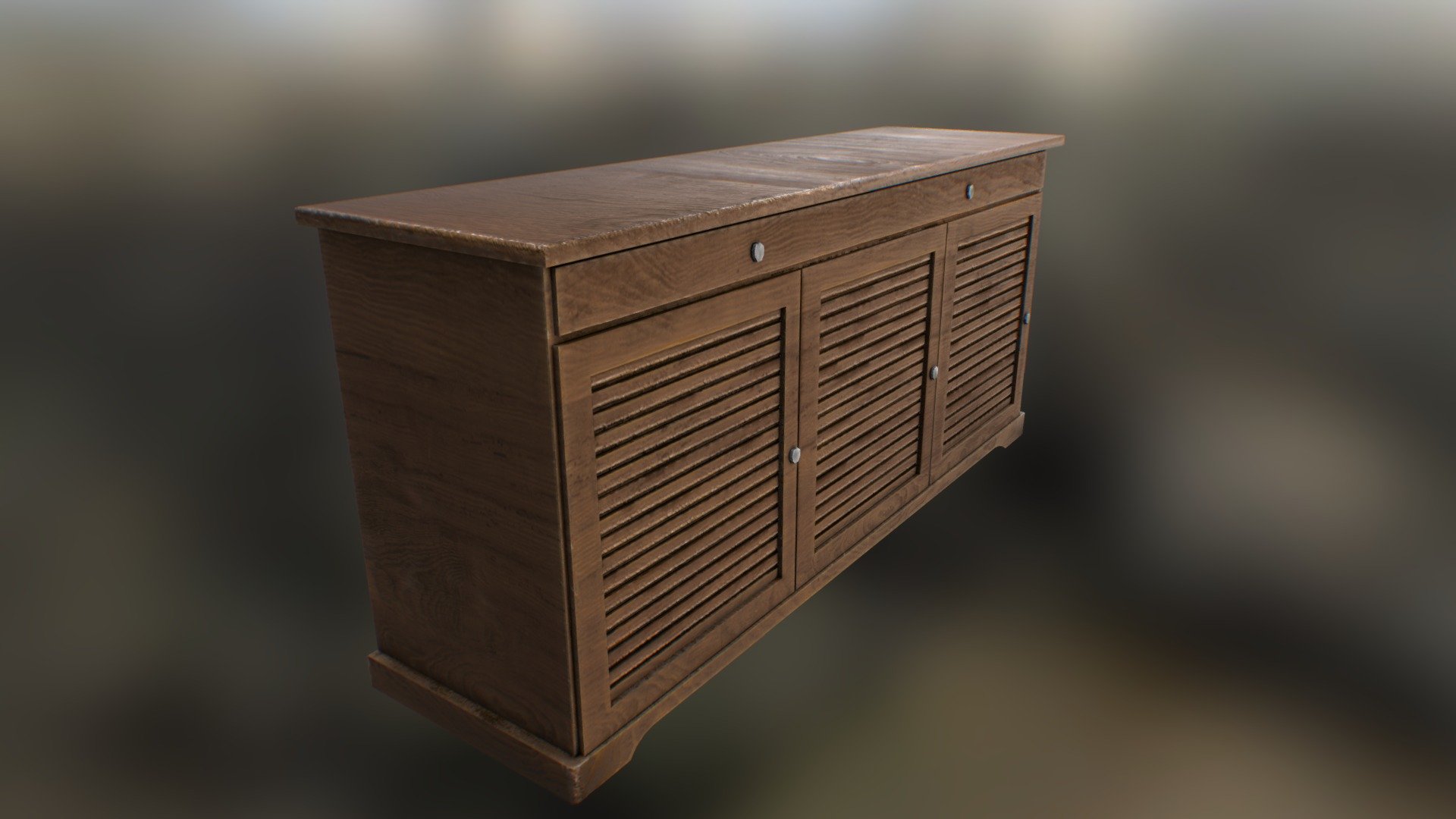 Brown cabinet 3d model