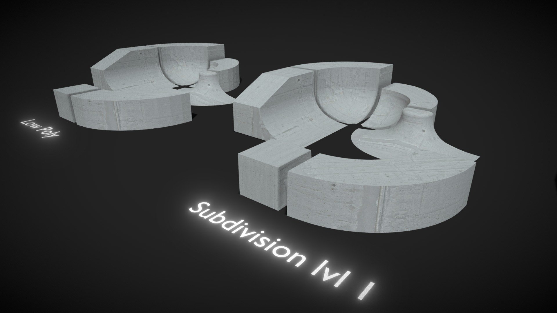 Modular Skatepark Bowl Kit 3d model