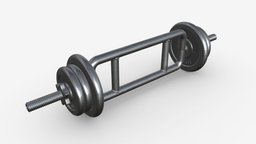 Triceps weight bar with weights