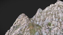 Mountain Peak Cliff PBR Scan