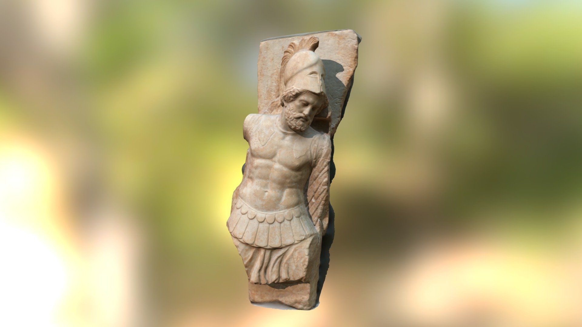 Grave relief for a soldier 3d model