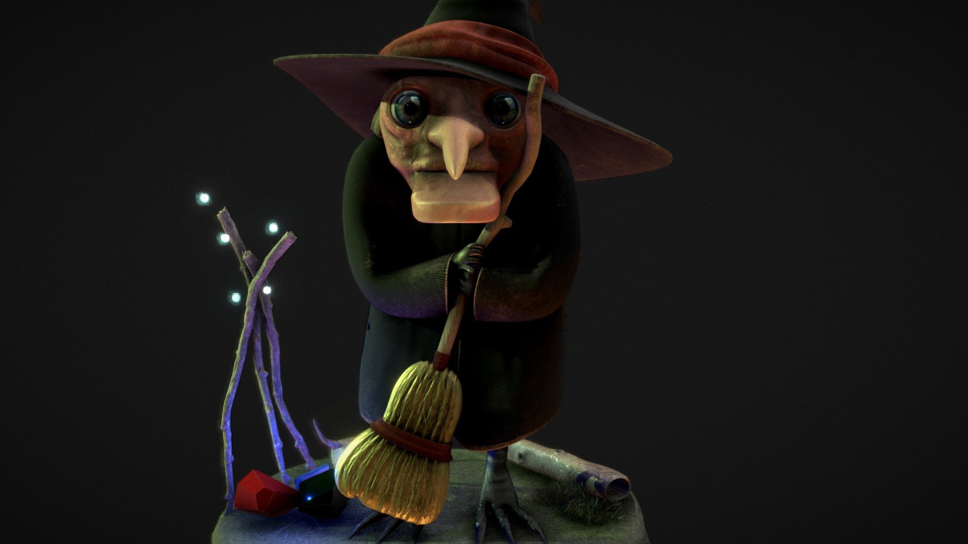 Hexa The Witch 3d model