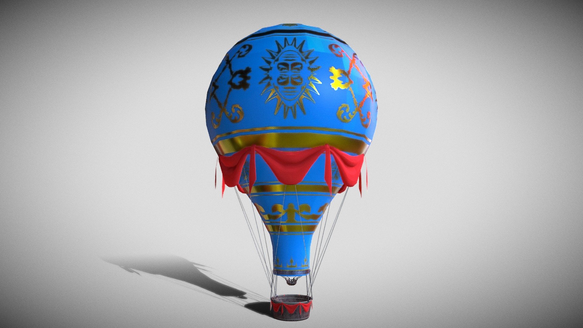 Hot Air Baloon 3d model