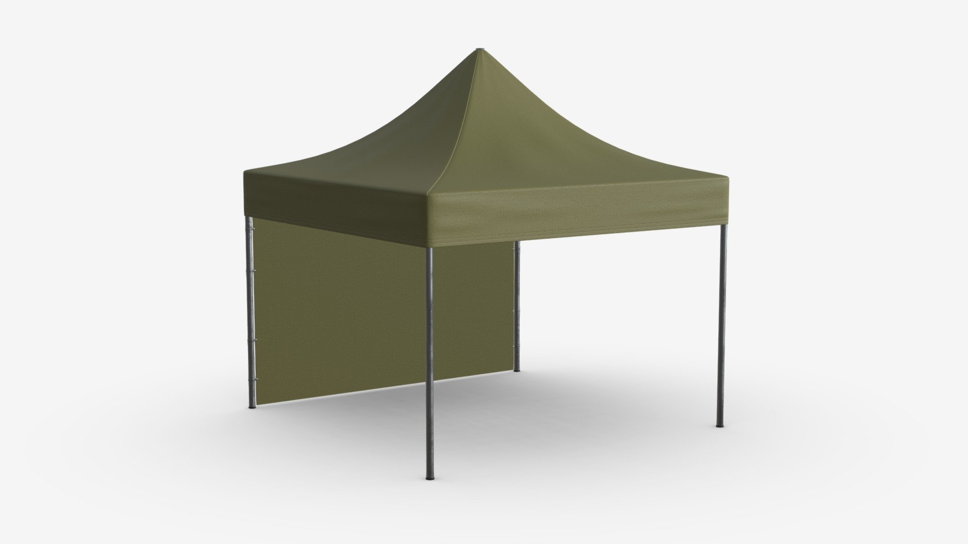 Display tent mockup 01 3d model