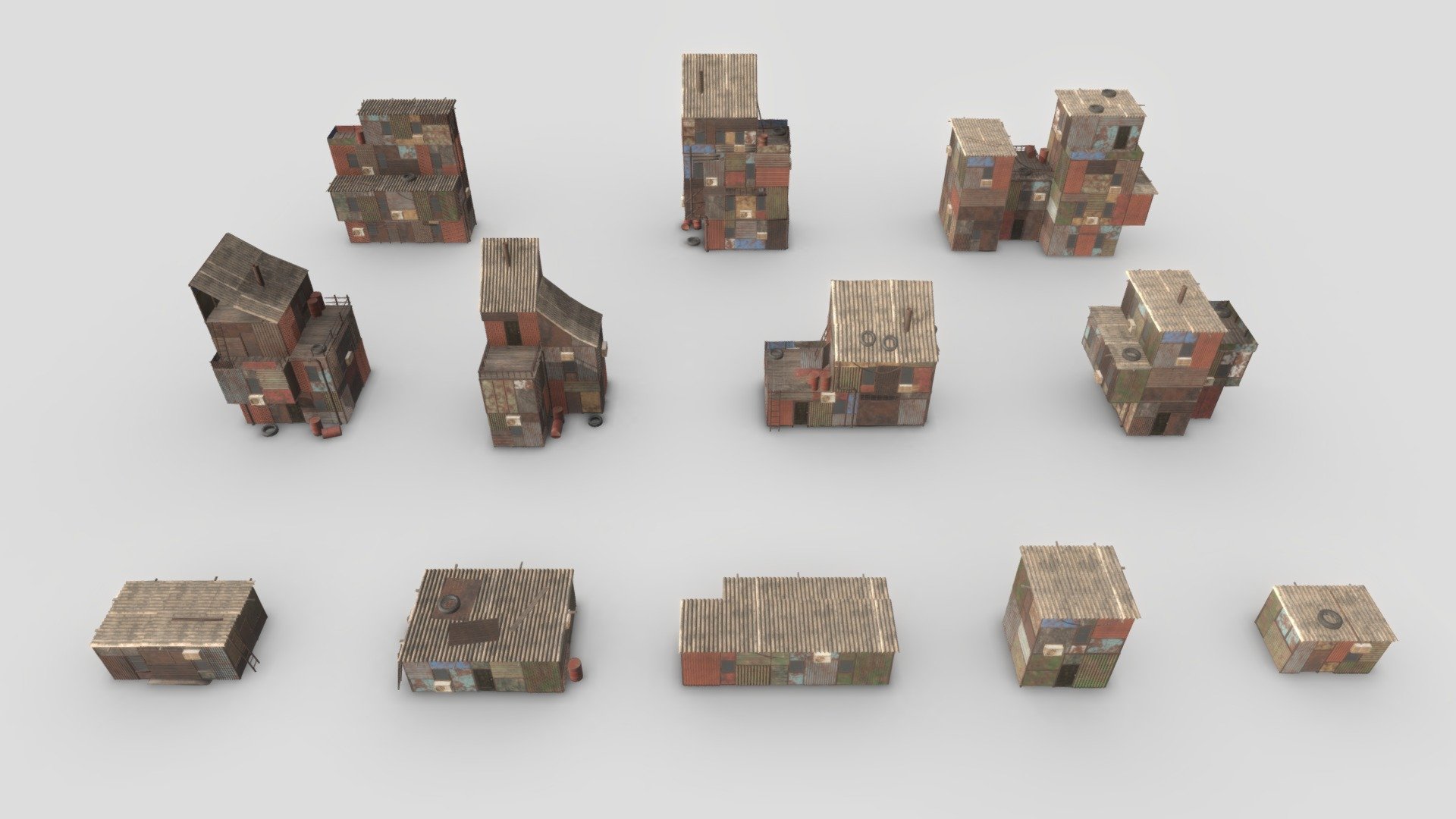 Shanty Town 3d model