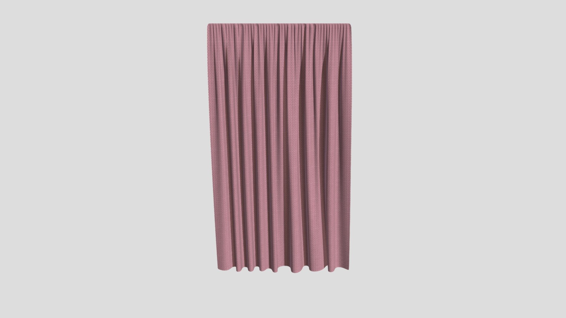 Curtain-unfold 3d model