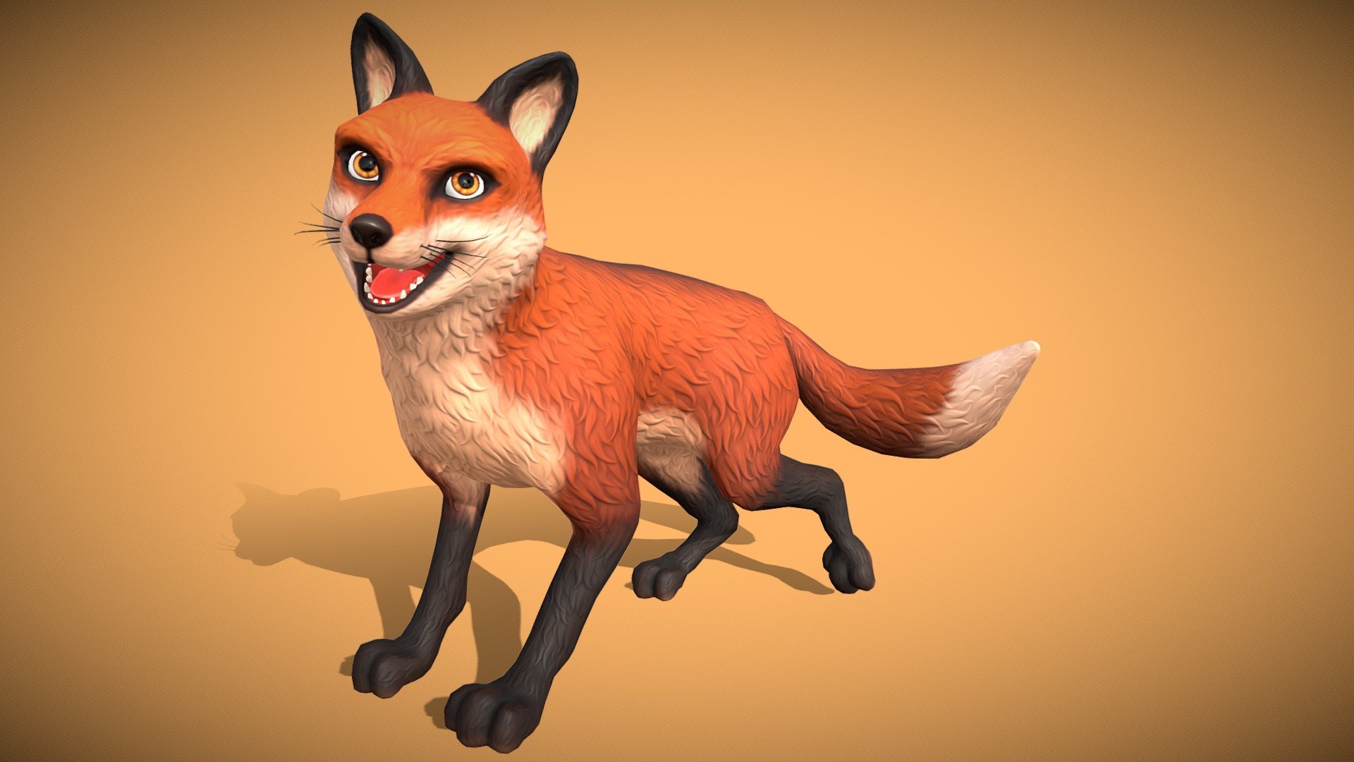 Fox 3d model