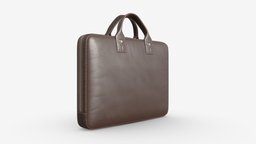 Leather laptop handbag 02