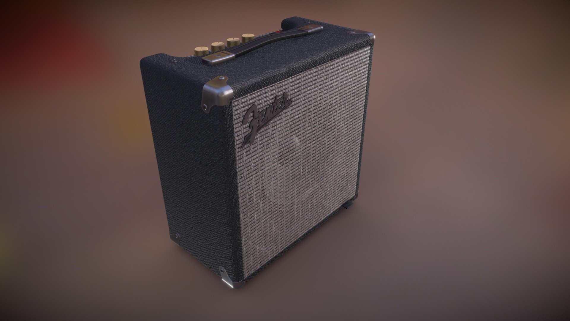 Fender Rumble 15 Bass Amp High-Poly 3d model