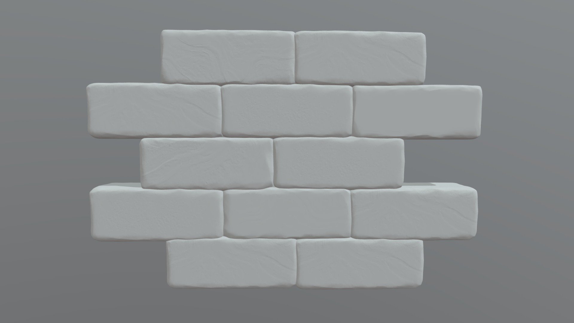 Plan Brick Wall 3d model