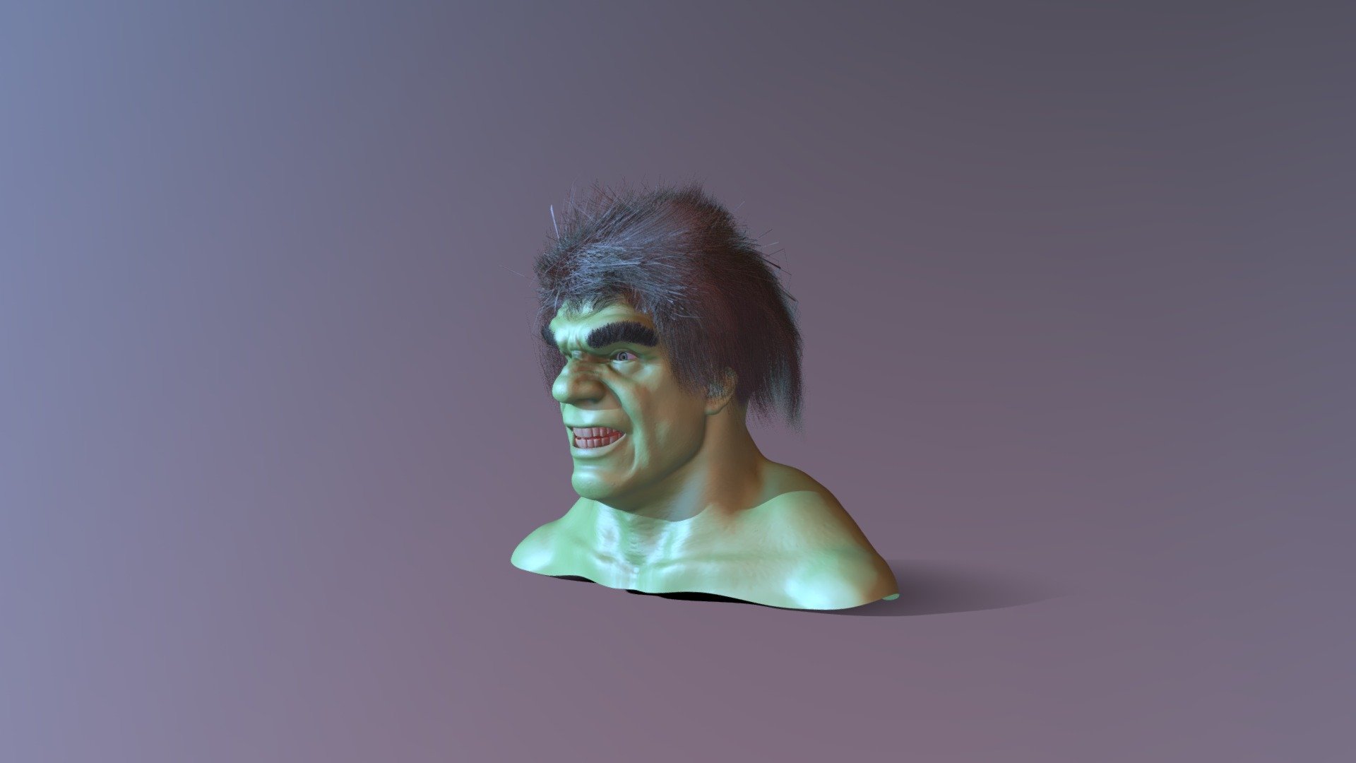 classic hulk 3d model