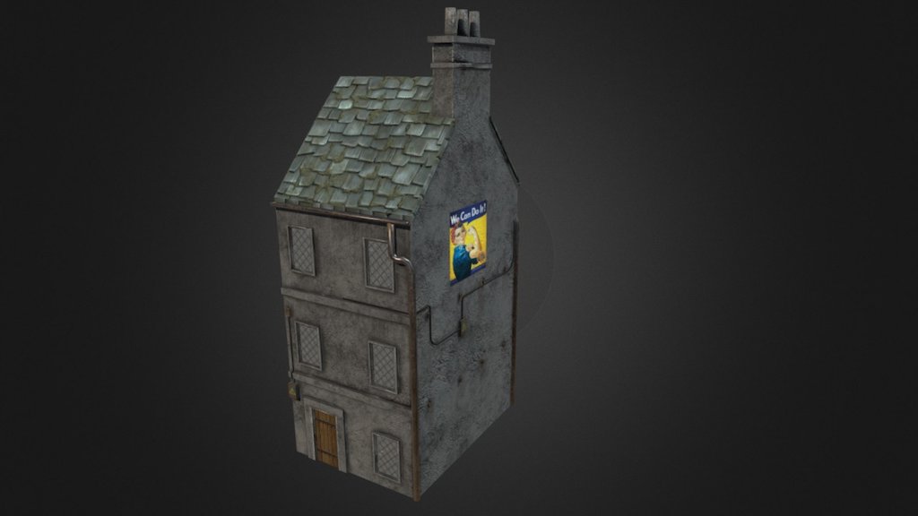 World War II house 3d model