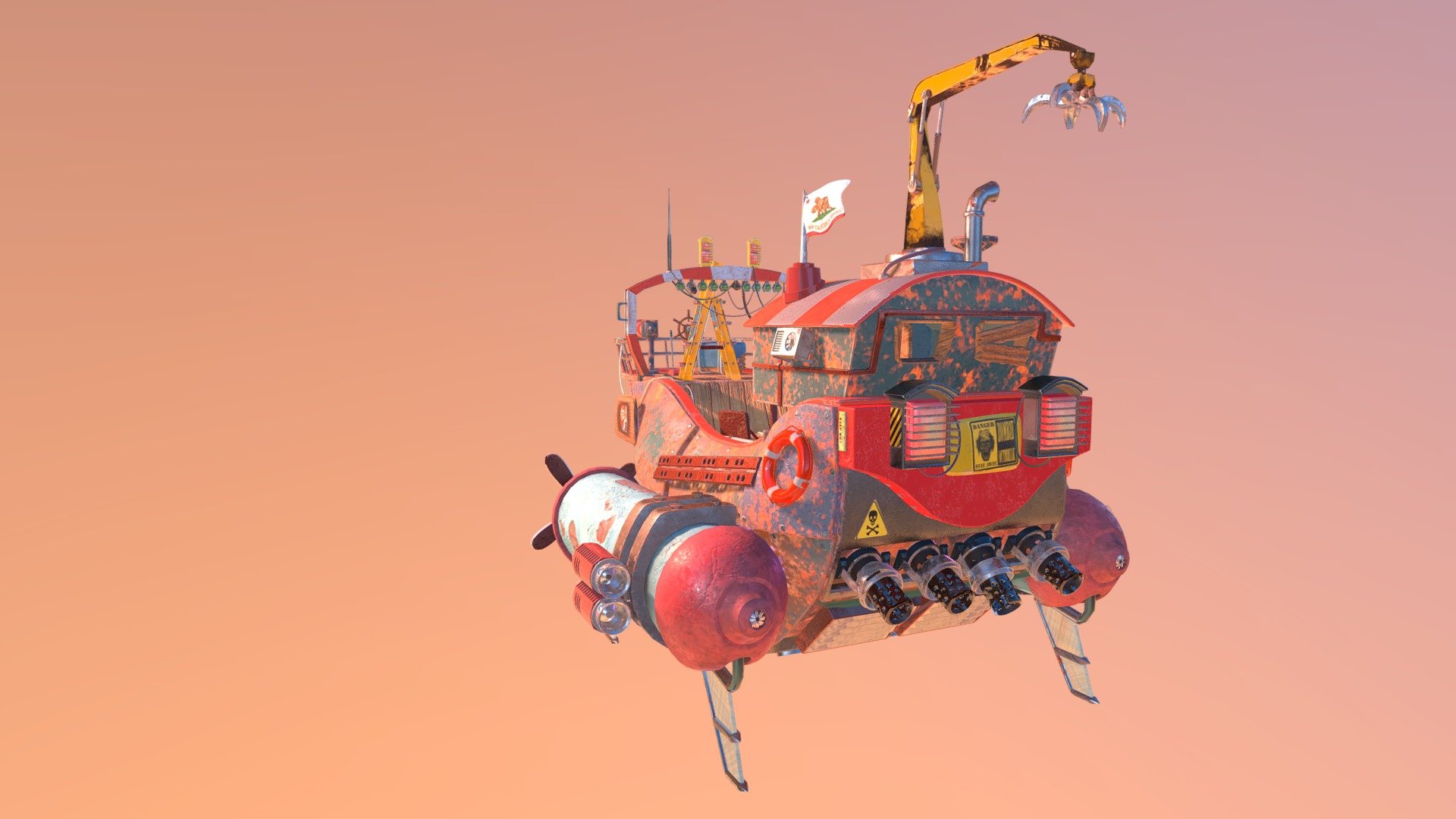 skyship 3d model