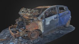 Burned Ford Wreck