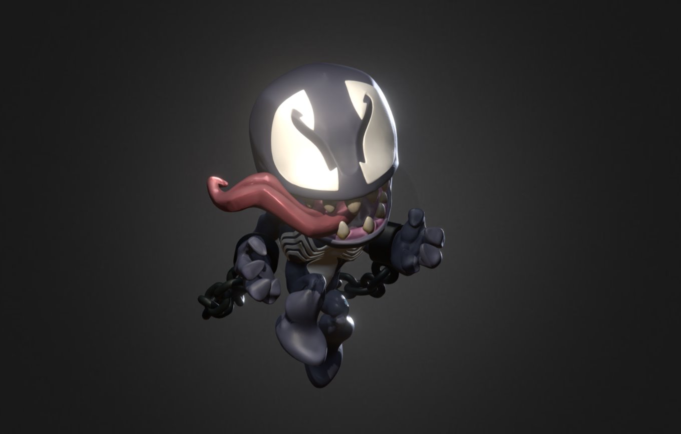 Venom Chibi 3d model