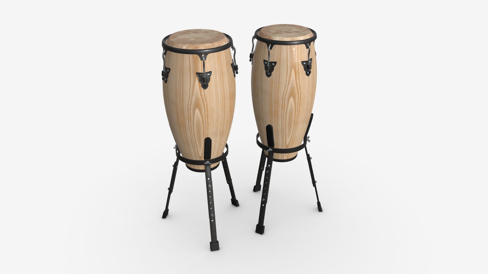 Conga set 10 and 11 inches 3d model