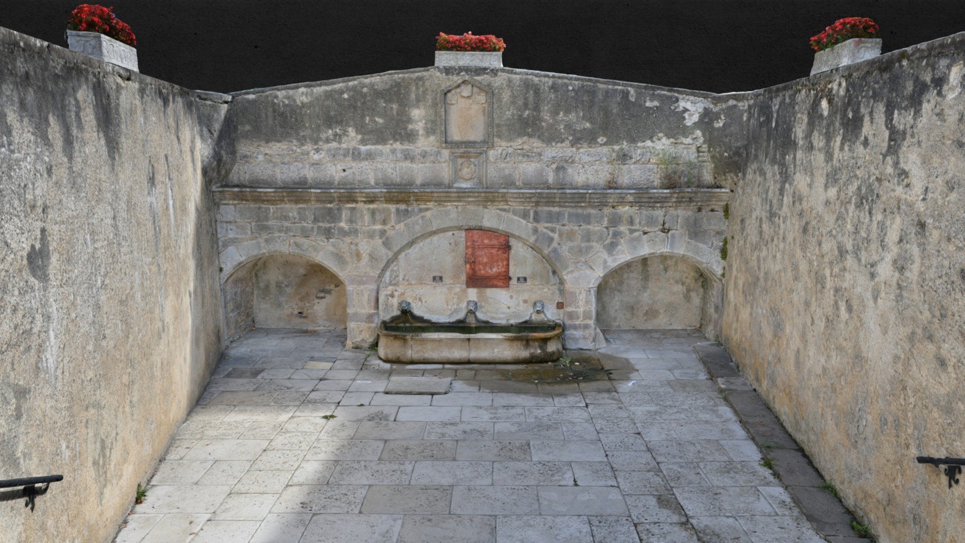 Fontaine de la Fréjaire, Réalmont (81) 3d model