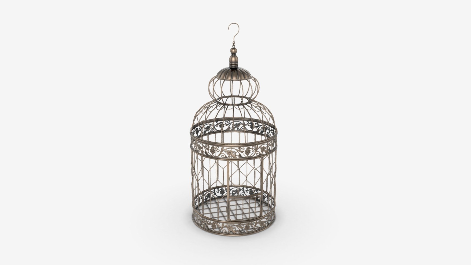 Victorian Style Bird Cage 3d model