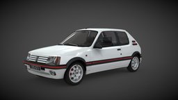 Peugeot 205 gti car game ready