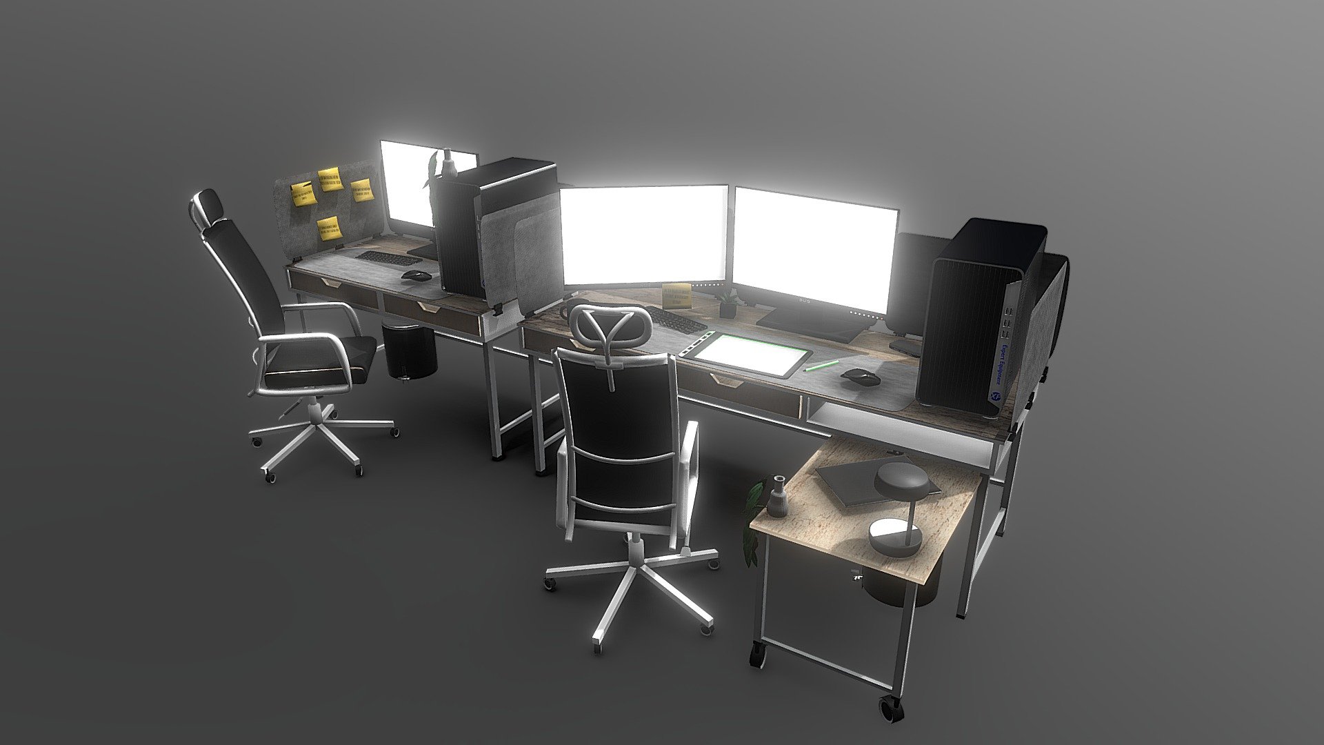 Office Asset 3d model