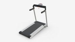 Compact foldable treadmill