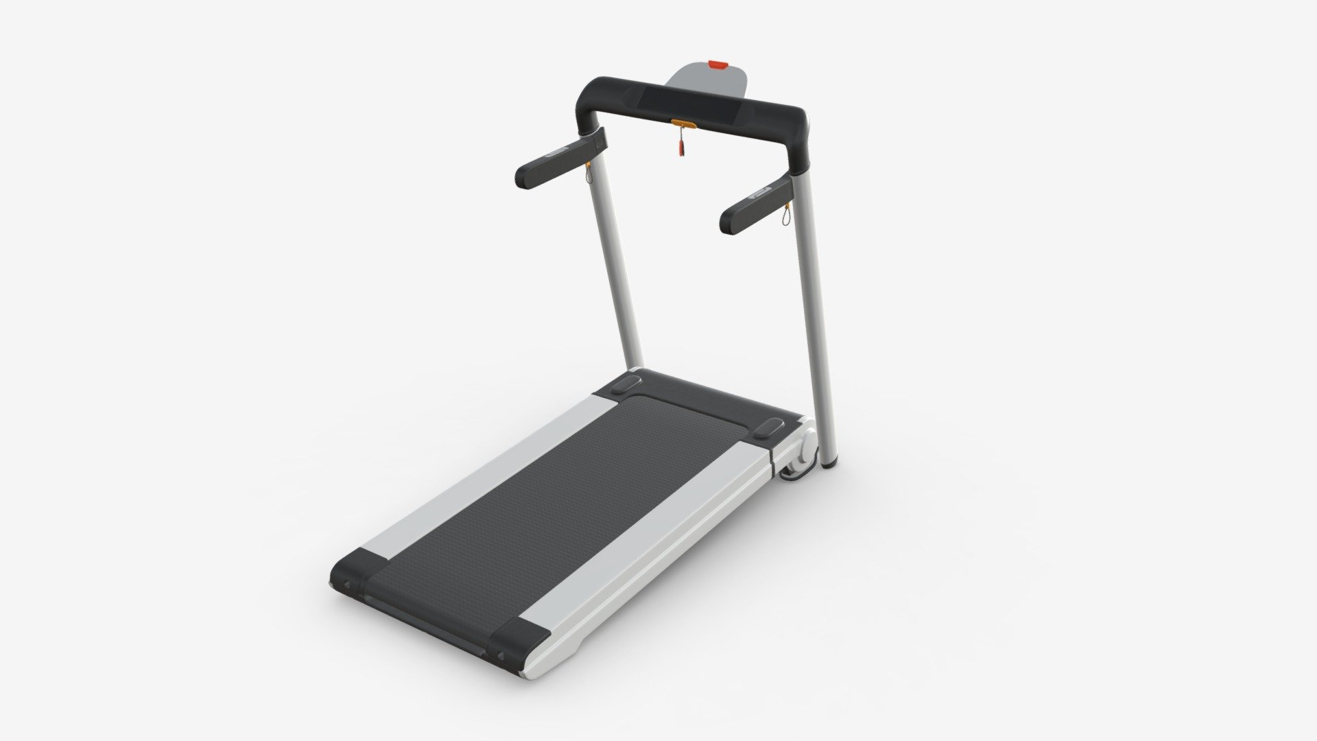 Compact foldable treadmill 3d model