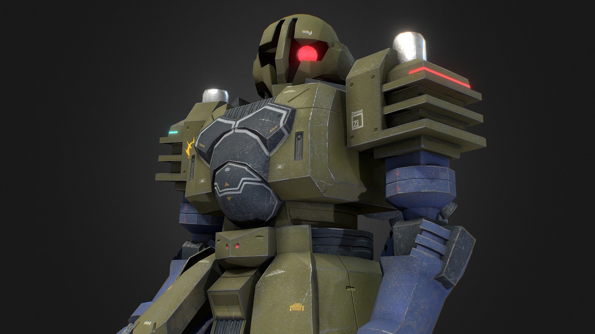 EMS-10 Zudah Army Ver. 3d model