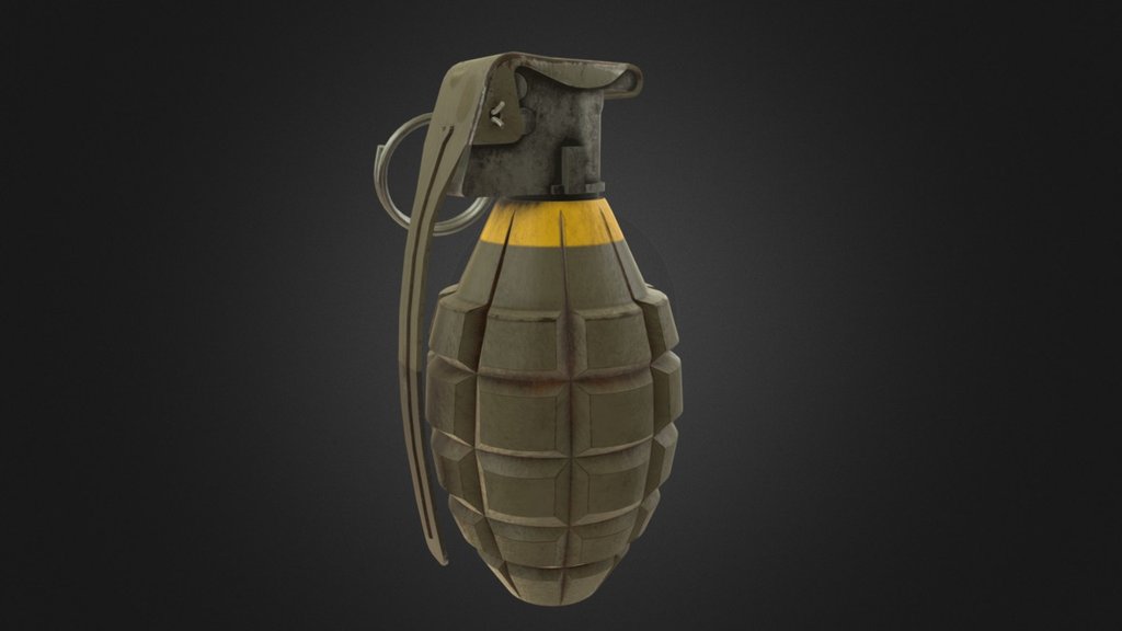 Grenade Low Poly 3d model