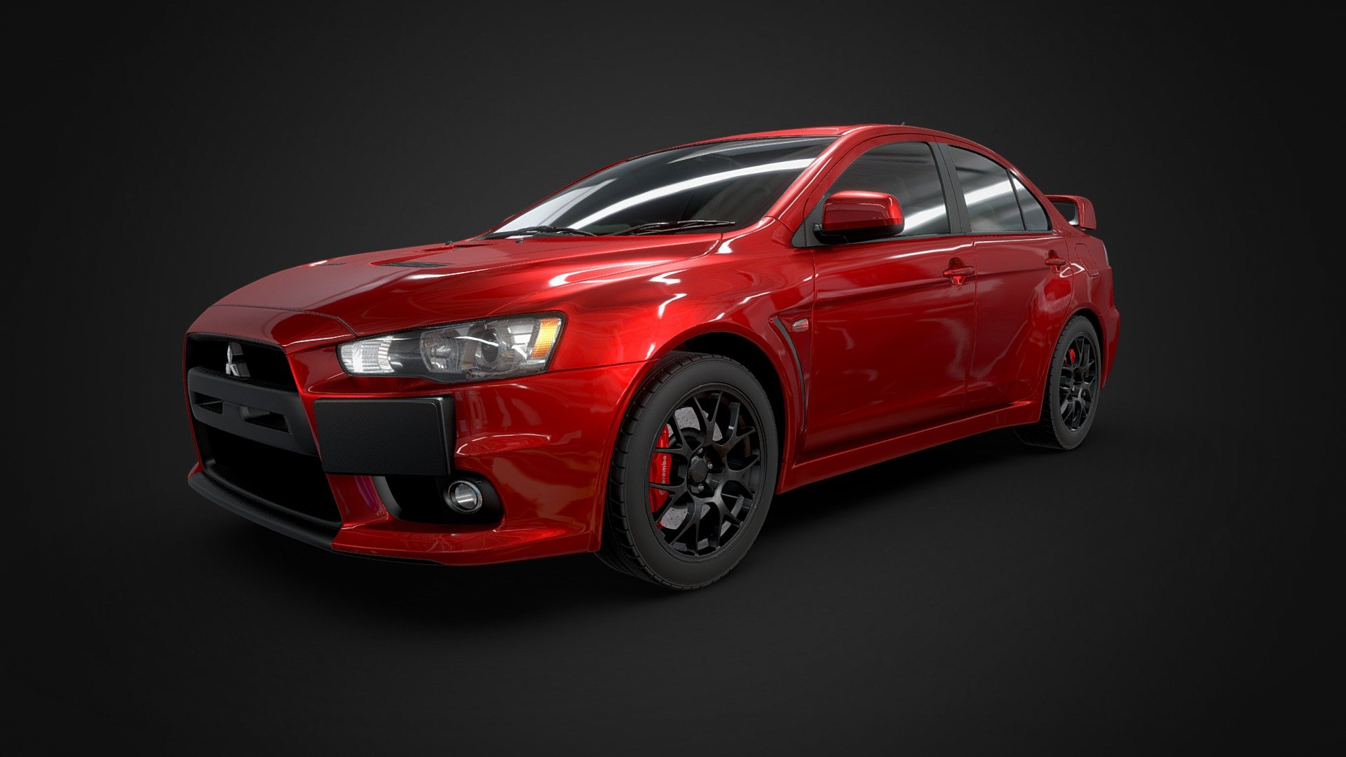 Mitsubishi Lancer Evo X 3d model