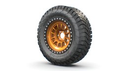 Off-road wheel with BFGoodrich Mud-terrain Tire