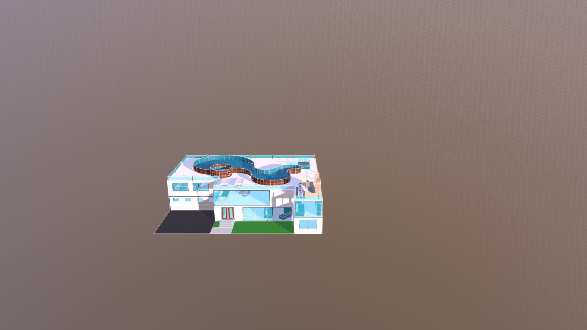 Modern House 9 3d model