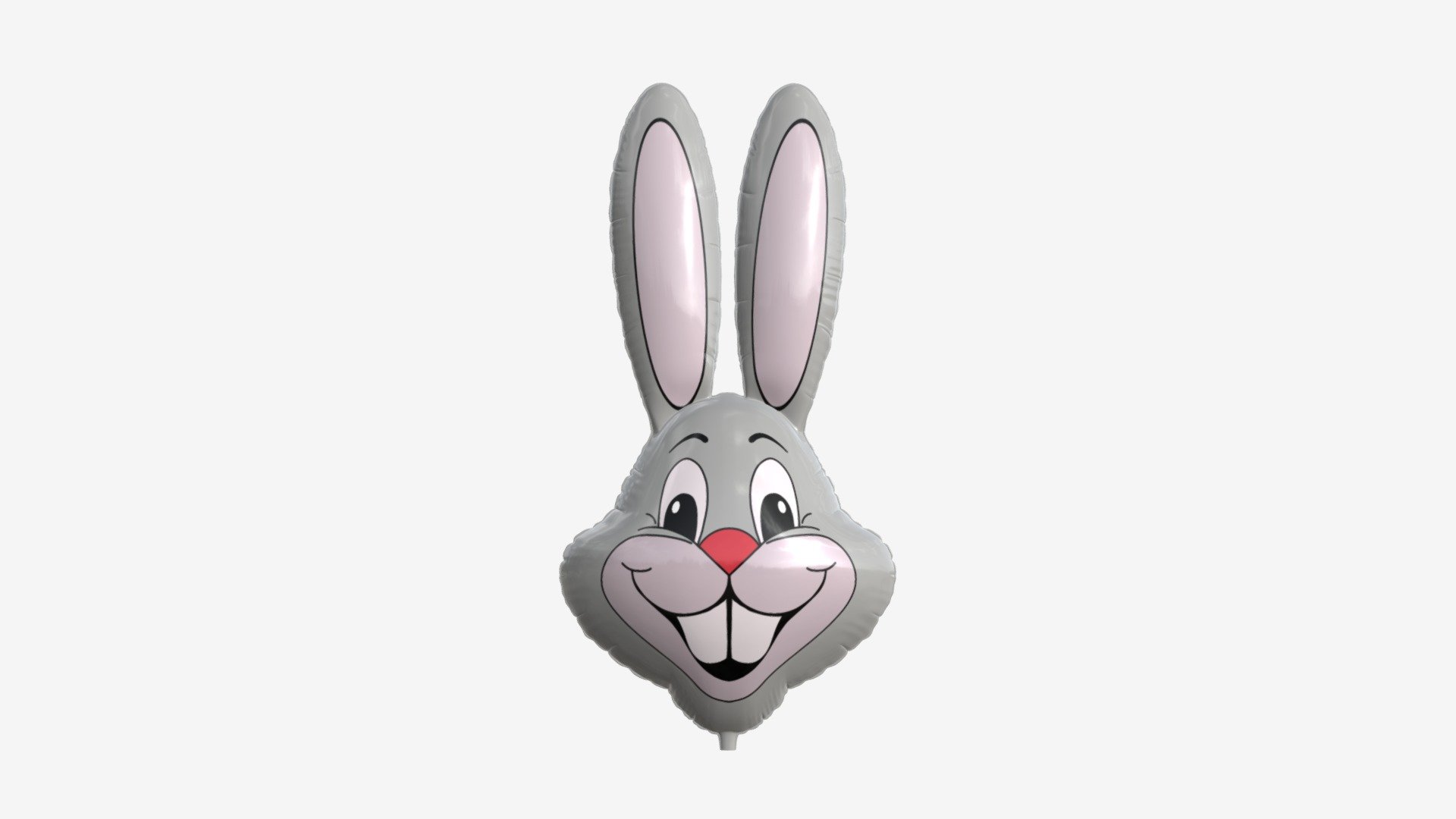 Decoration foil balloon 14 Rabbit 3d model