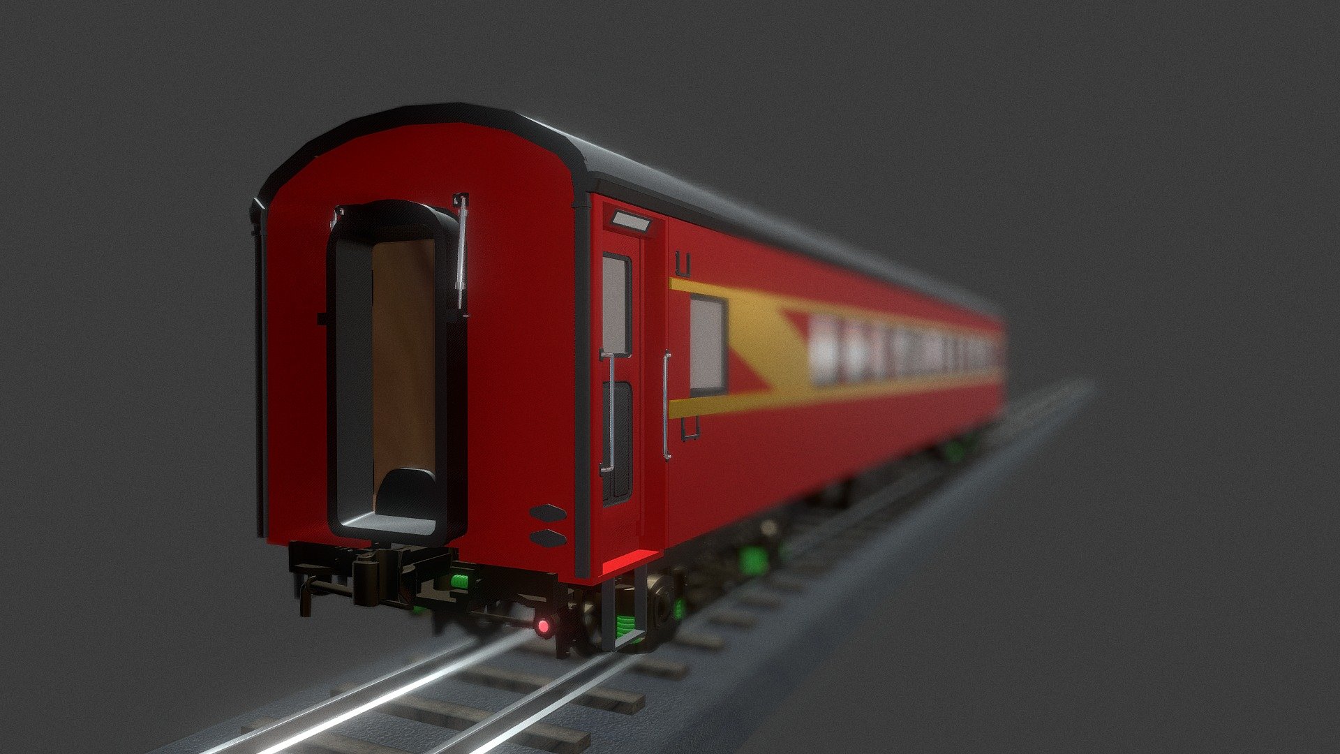 Trains Compartments 3d model