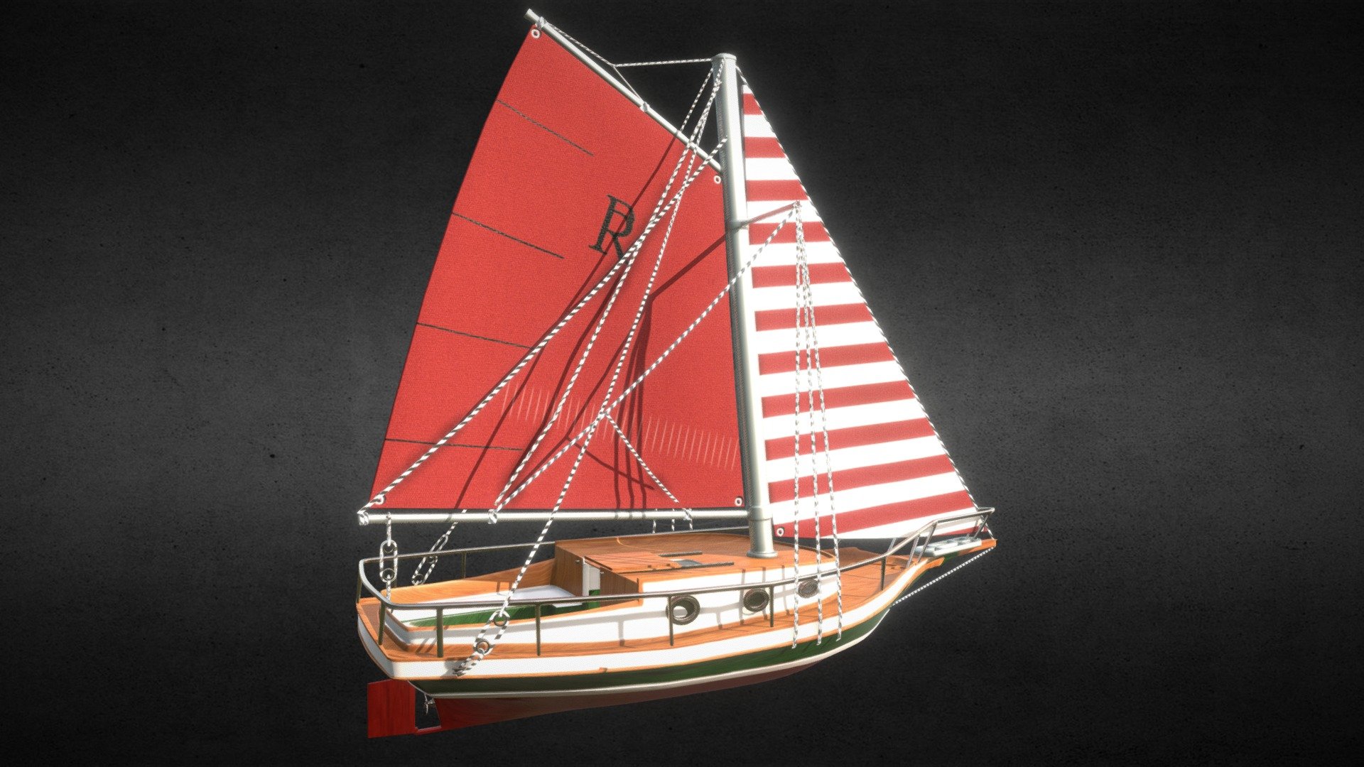 Sail Boat 3d model