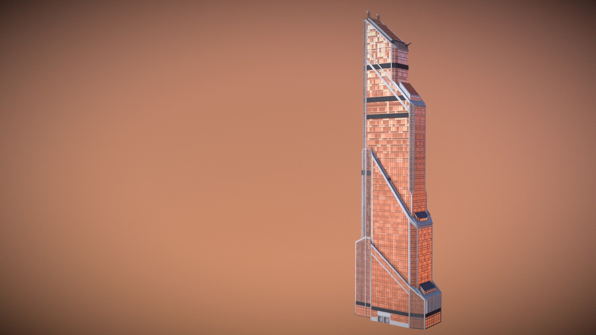 Mercury City Tower 3d model