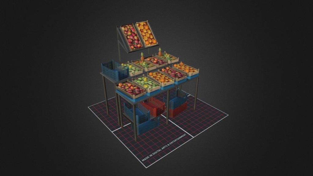 Fruit stand 3d model