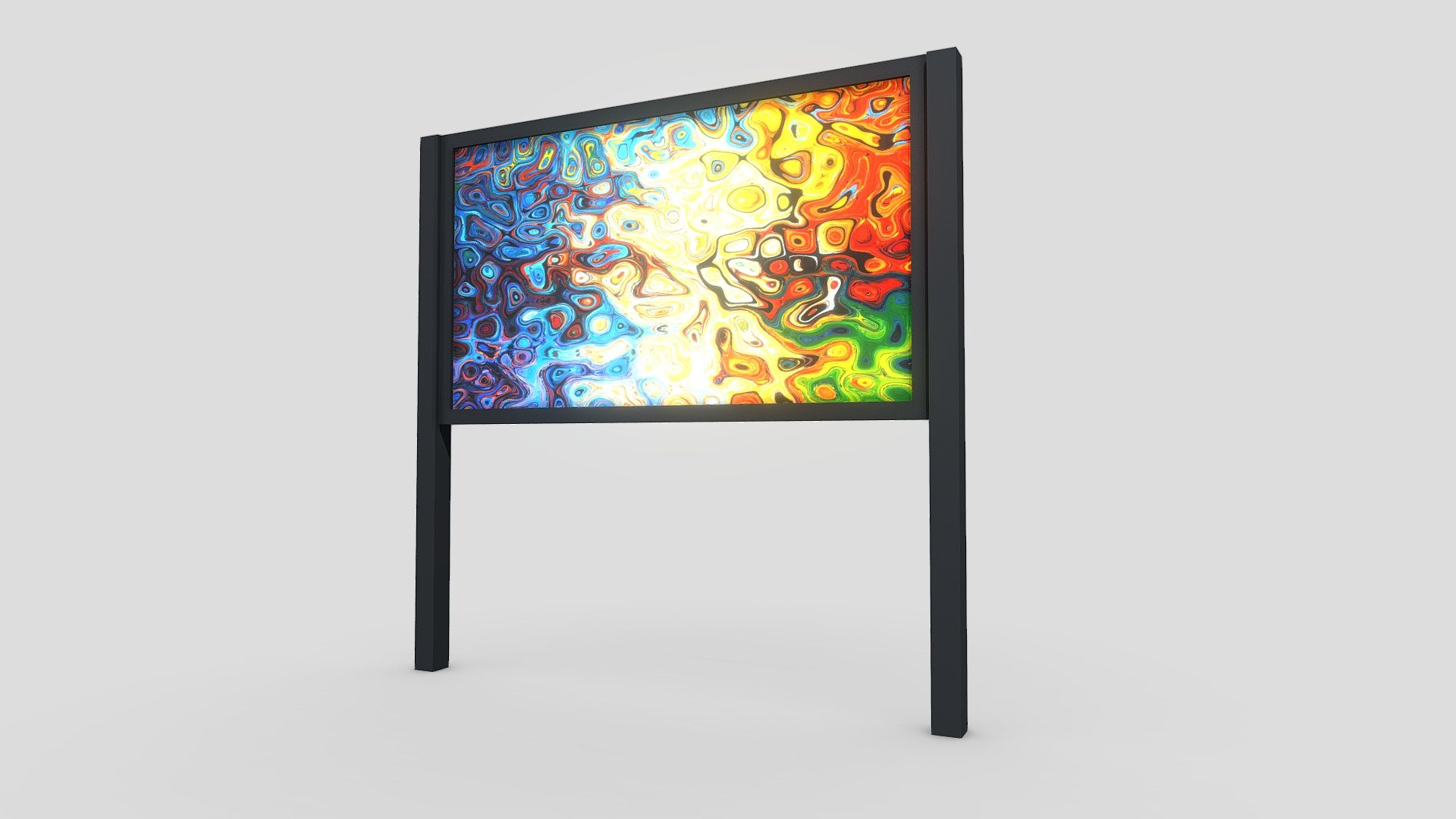 LED Display Video 16:9 3d model