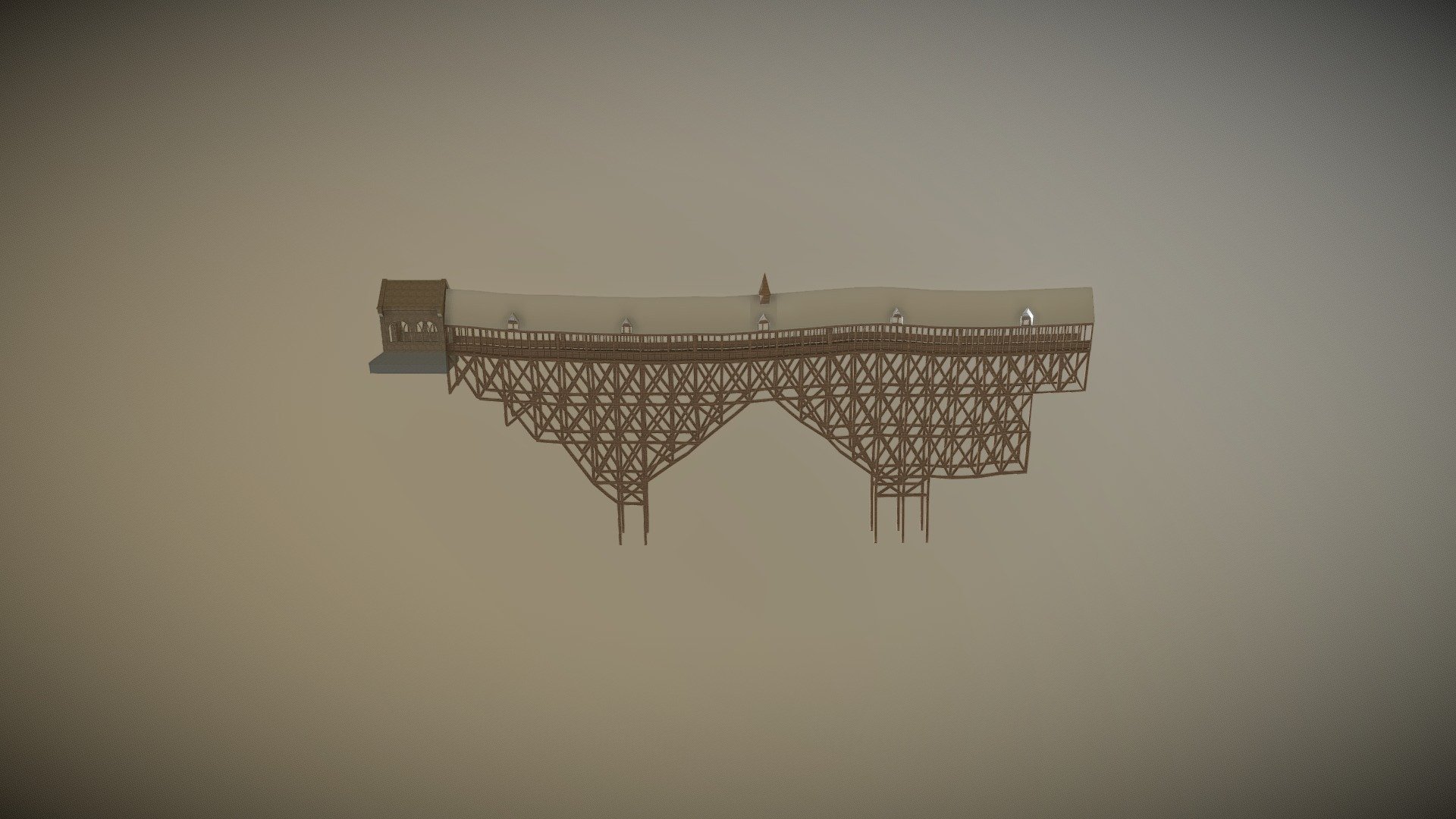 Hogwarts Wooden Bridge 3d model