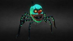 Crazy Carnevil Clown Spider