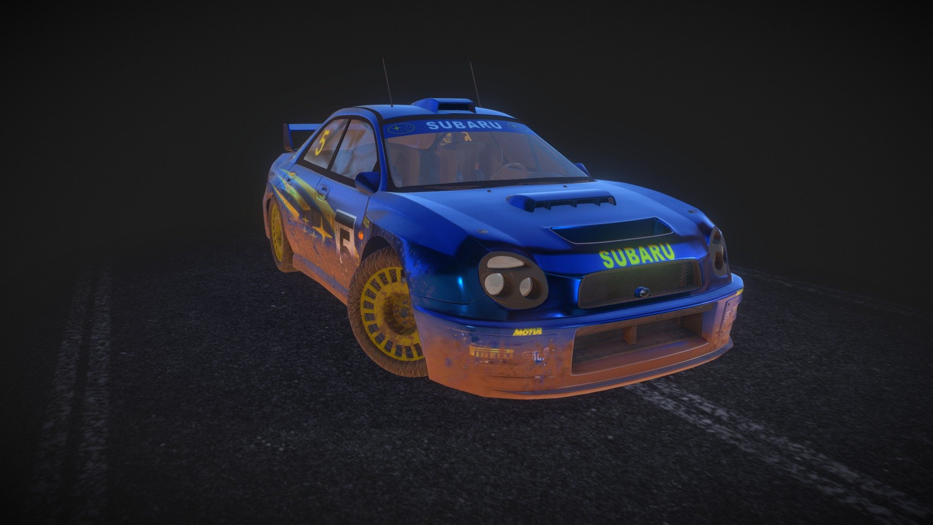 Subaru Impreza 2001 Rally 3d model