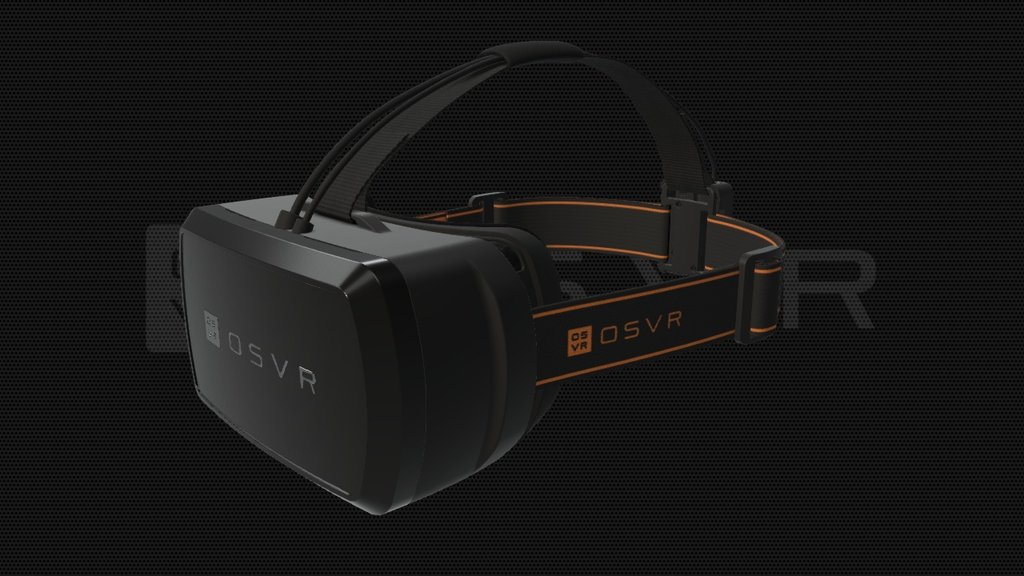 OSVR Headset [animated] 3d model