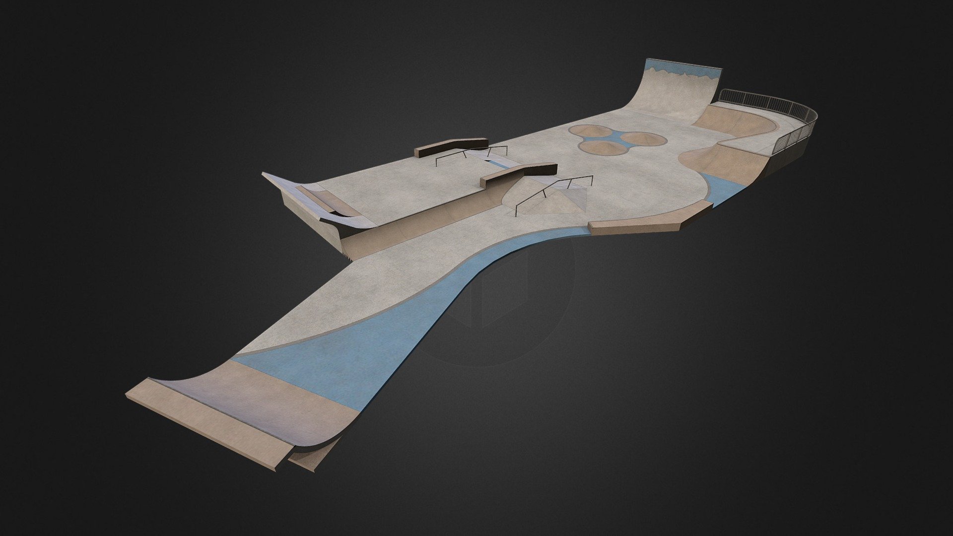 Maleny Skatepark 3d model