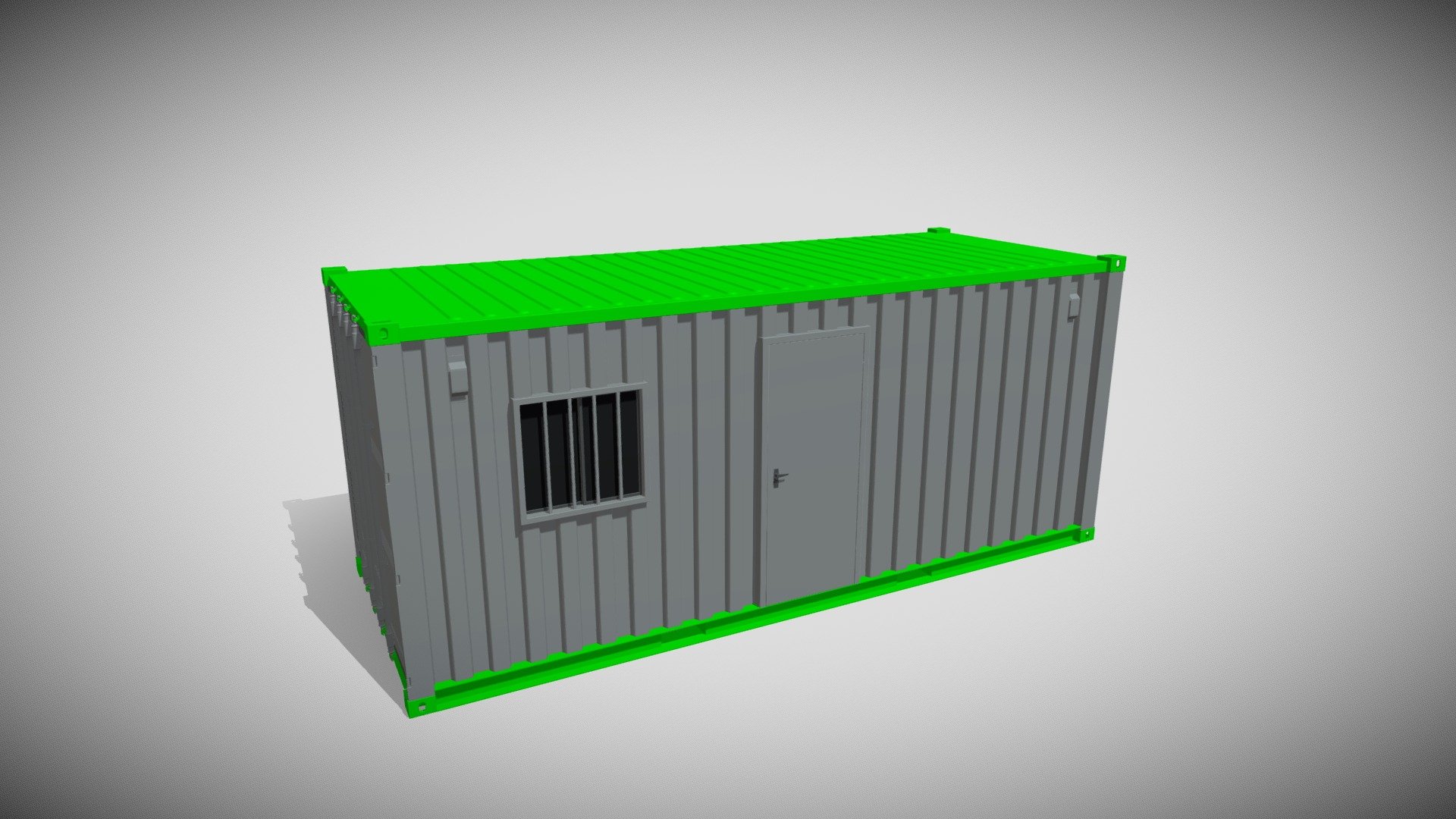 Shipping Container Office Home 3d model