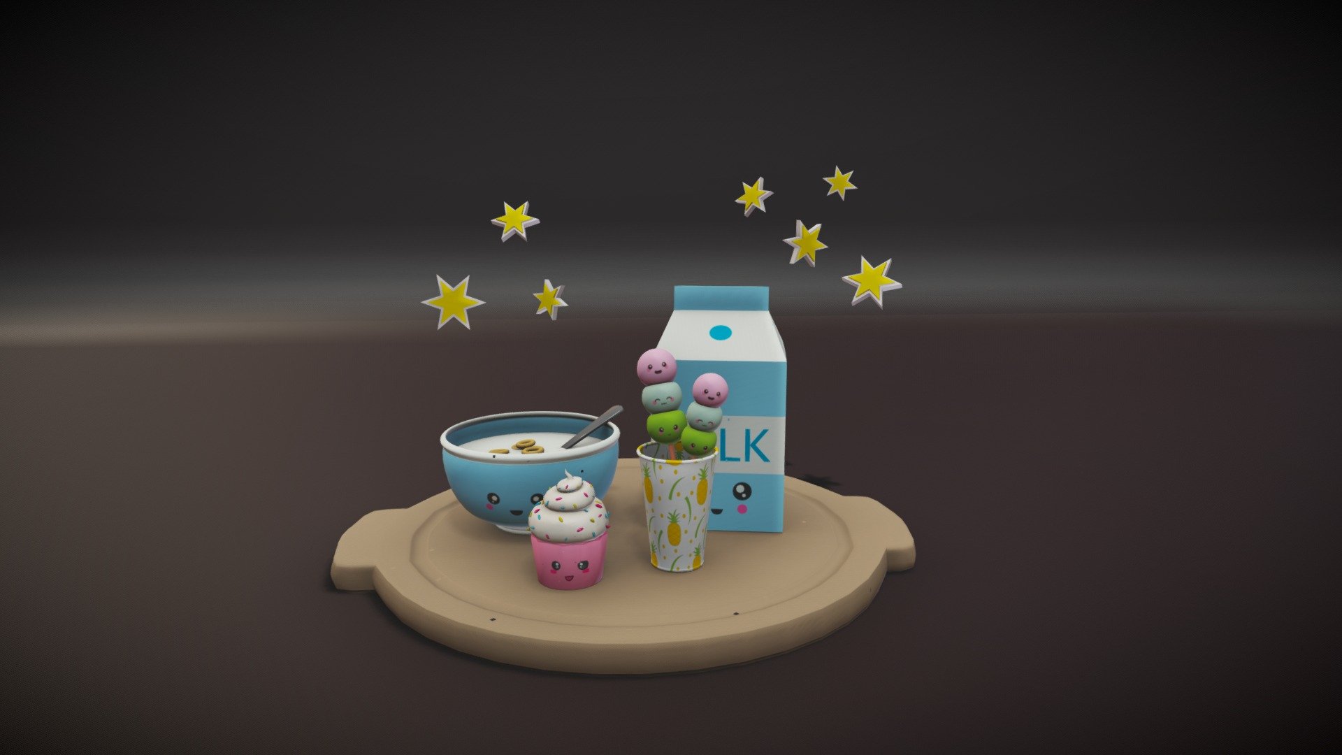 CUTE SWEETS 3d model